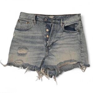 PacSun Faded Blue Ripped Jean Shorts